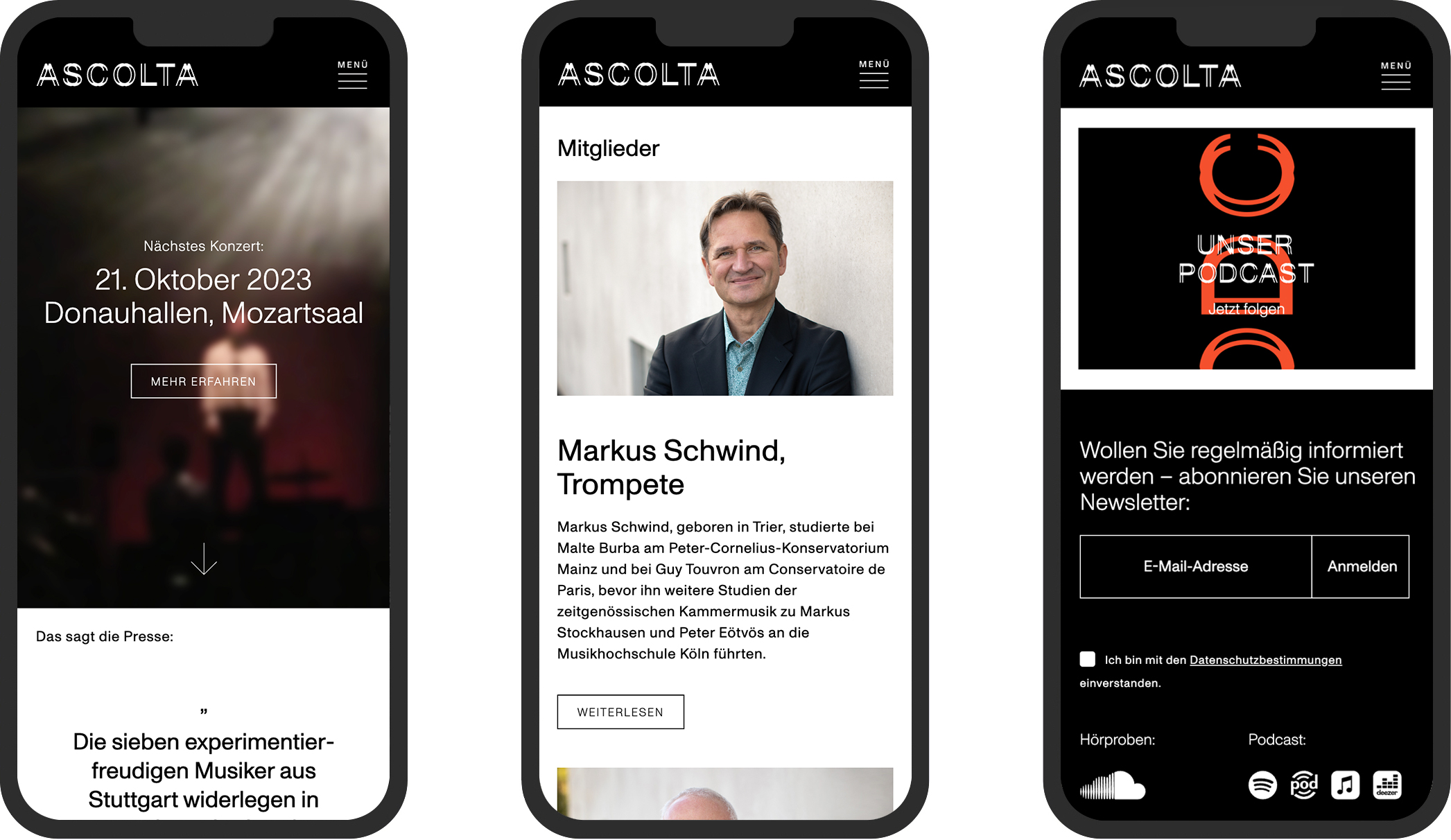 Ascolta Website