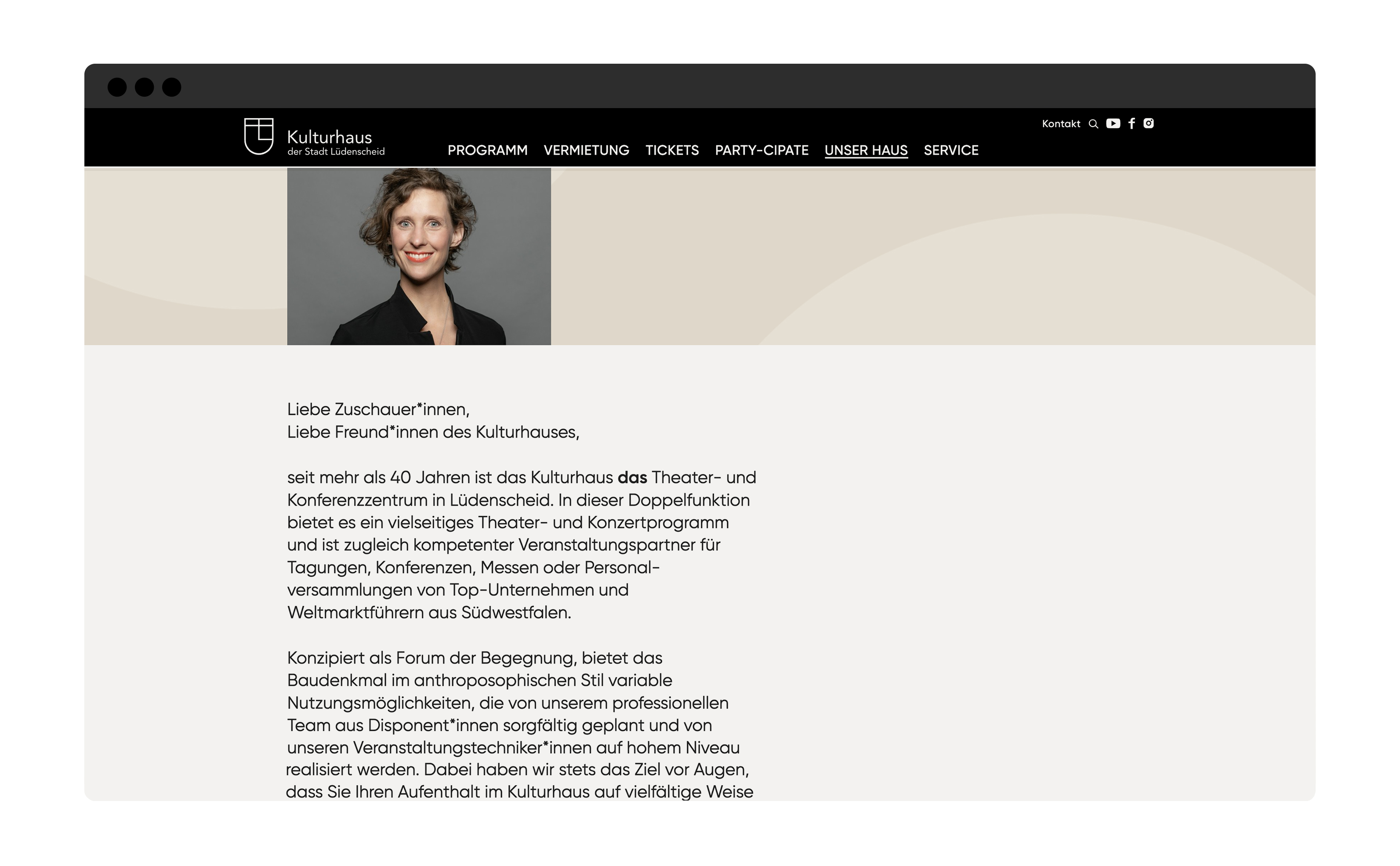 Kulturhaus Lüdenscheid Website